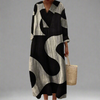 Karen - Robe Géométrique Chic