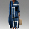 Leah - Robe Géométrique Élégante